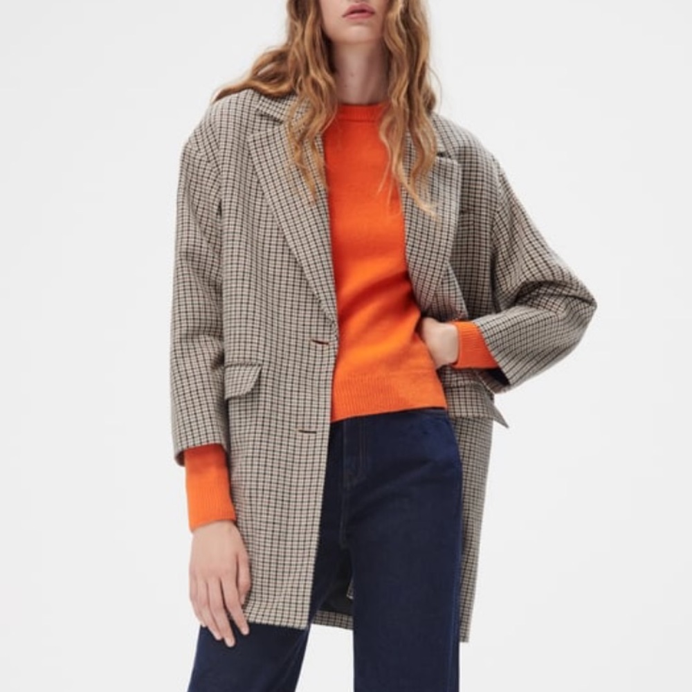 Zara Plaid Coat